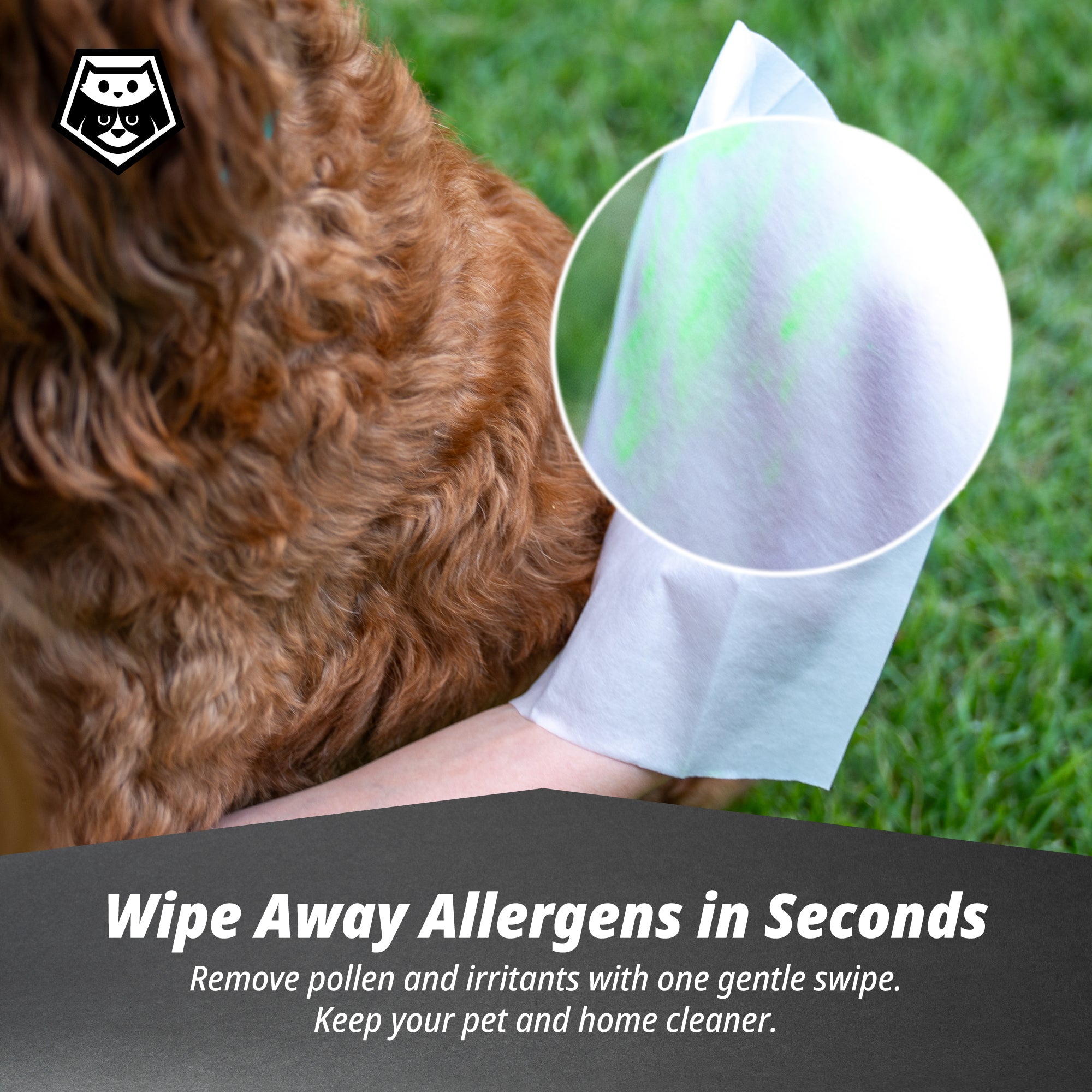 Pollen Wicking Pawer Dog Wipes