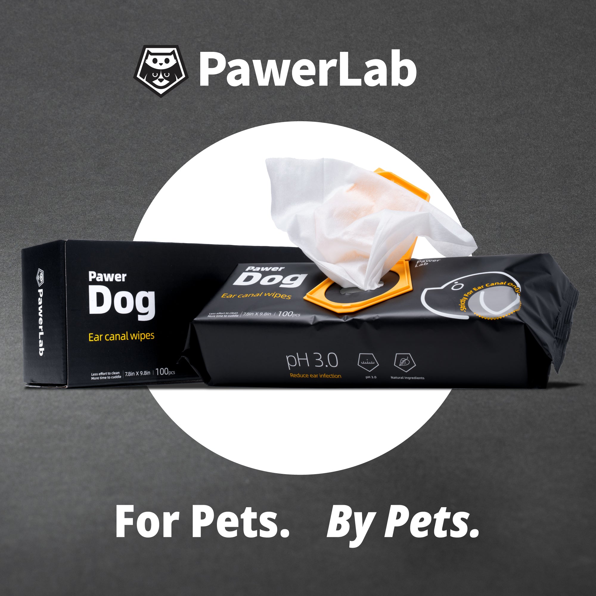 Pawer Dog Ear Canal Wipes