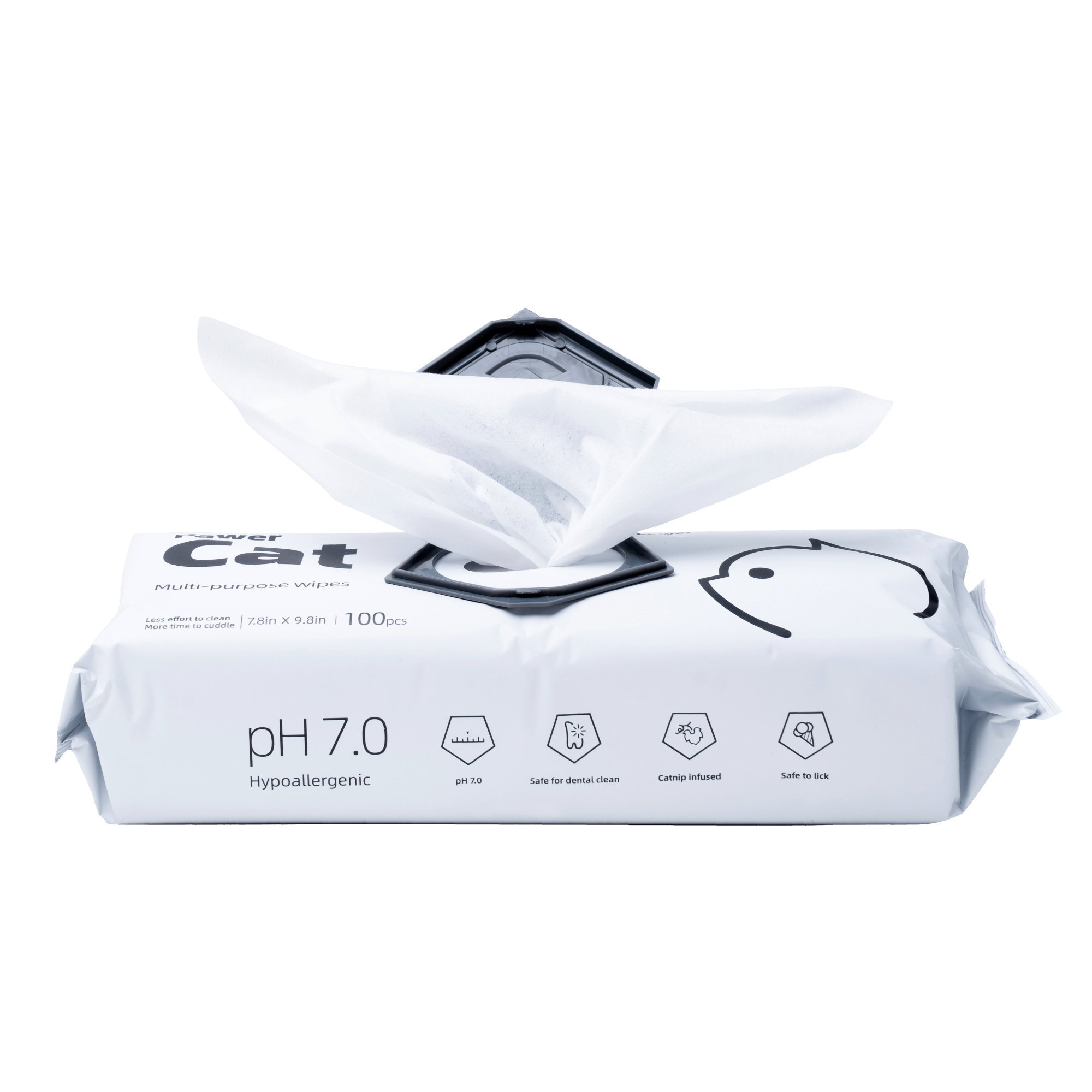 Catnip Infused Pawer Cat Wipes - PawerLab