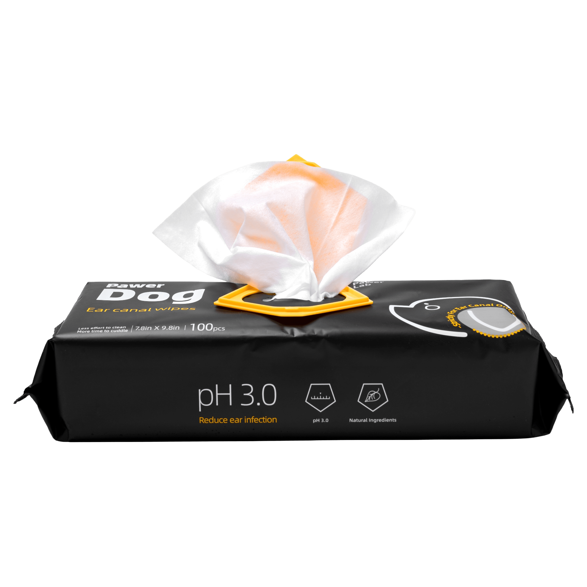 Pawer Dog Ear Canal Wipes – Gentle Clean