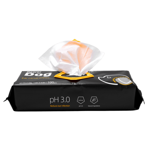 Pawer Dog Ear Canal Wipes - PawerLab