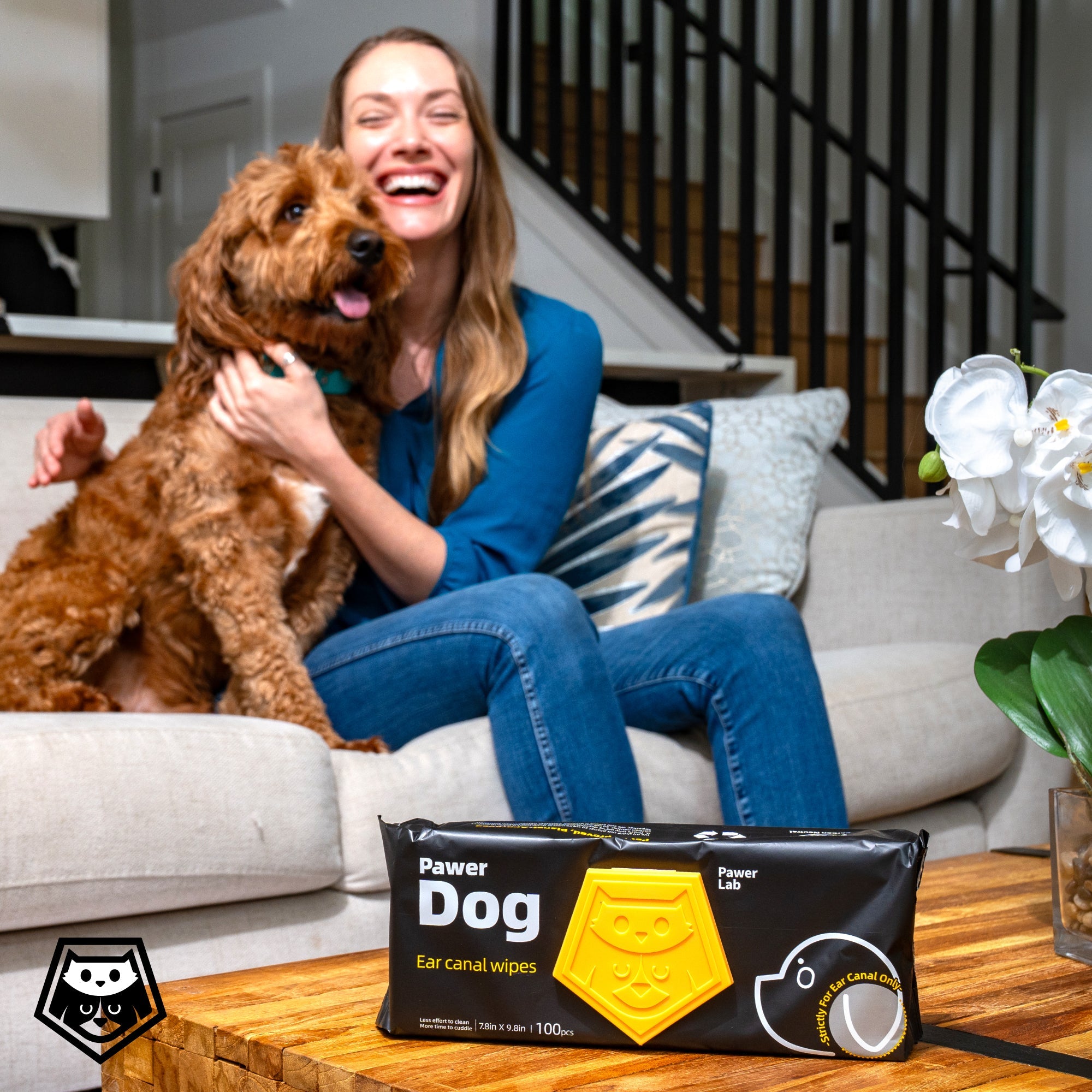 Pawer Dog Ear Canal Wipes - PawerLab